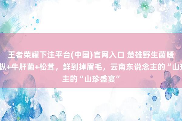 王者荣耀下注平台(中国)官网入口 楚雄野生菌暖锅：鸡枞+牛肝菌+松茸，鲜到掉眉毛，云南东说念主的“山珍盛宴”