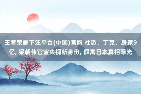 王者荣耀下注平台(中国)官网 社恐、丁克、身家9亿， 梁朝伟官宣央视新身份， 假寓日本真相曝光